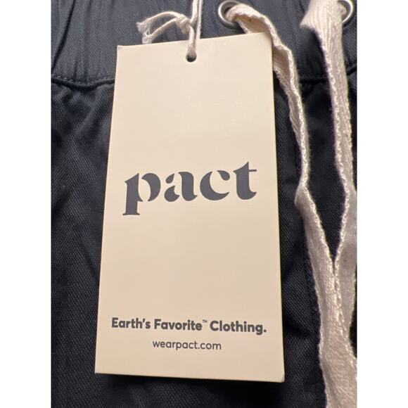 NWT Pact Women Organic Cotton Classic Woven Twill Drawstring Skirt Size XL Gray - Picture 3 of 5